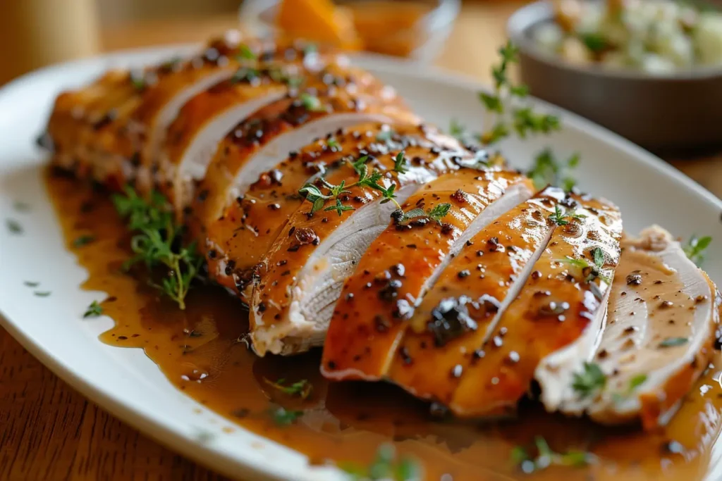 Chicken breasts in slow cooker with Italian dressing and Parmesan cheese