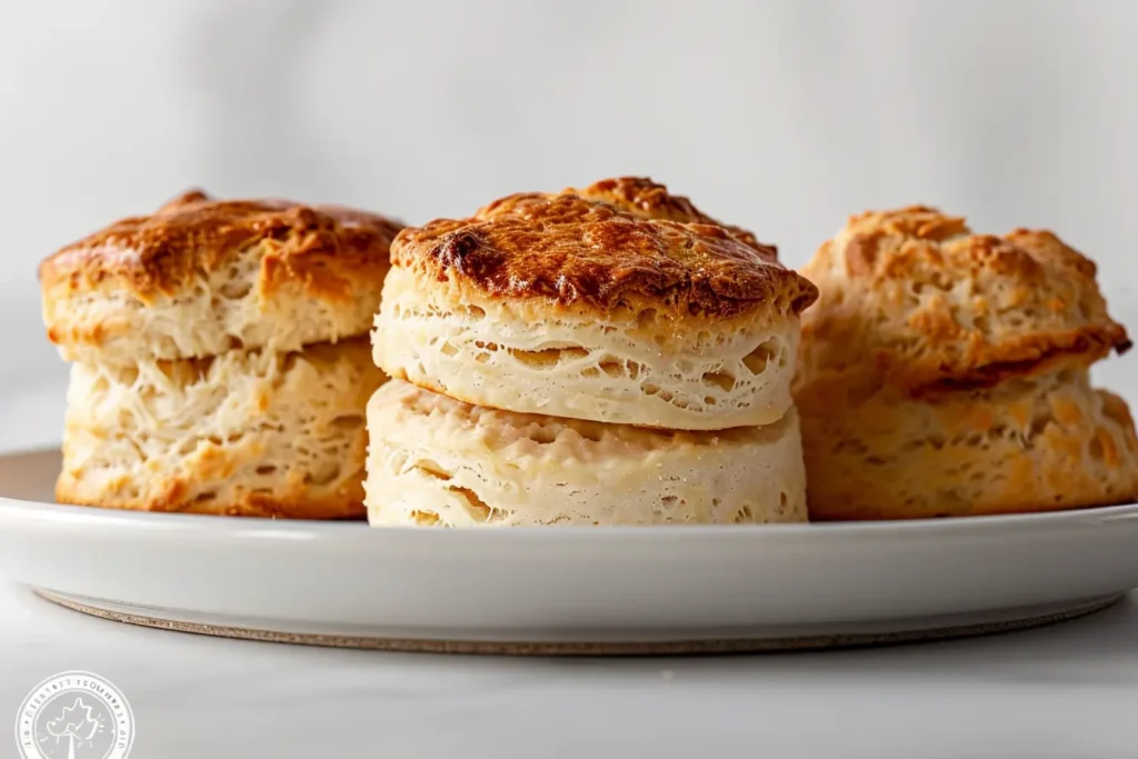 Three master scones on a plate: classic, gluten-free, and vegan