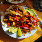Baked Tofu Fajitas with Crispy Tofu and Peppers
