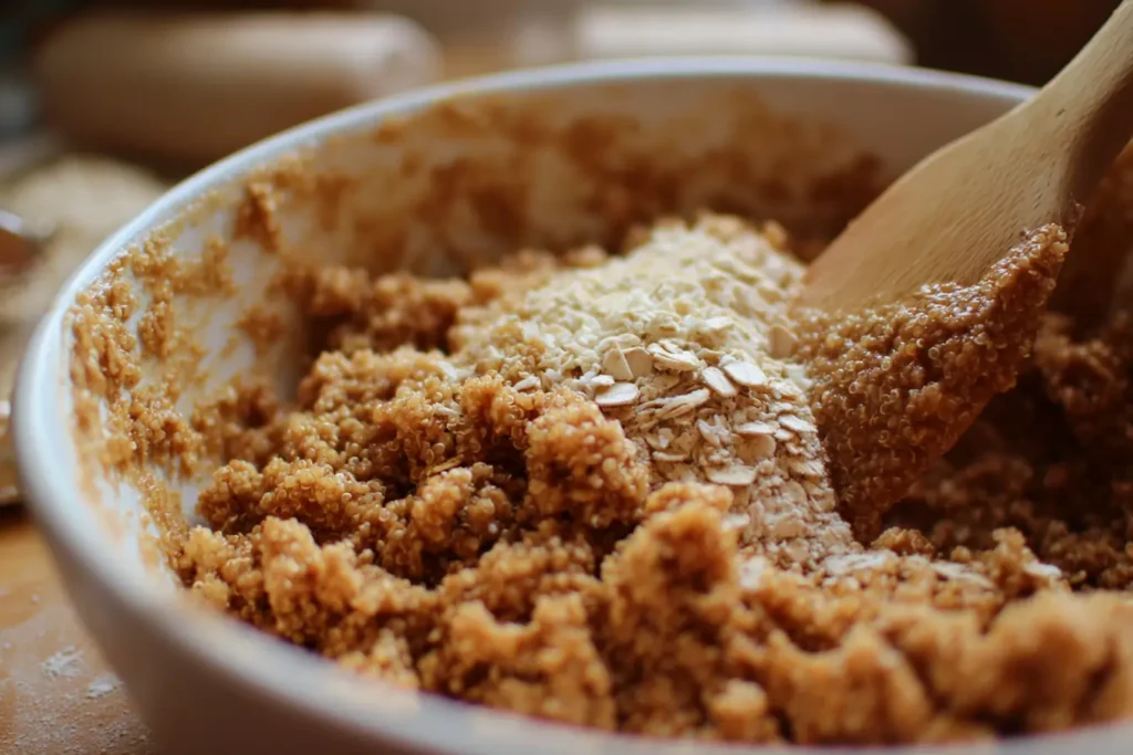 Mixing Batter for Coconut Quinoa Breakfast Cookies