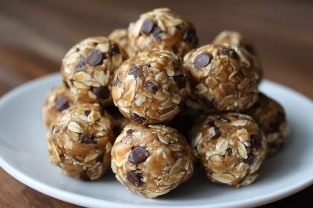 Protein ball dough texture that holds together when pressed