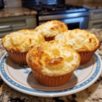 Cottage Cheese Muffins finished dish for recipe card