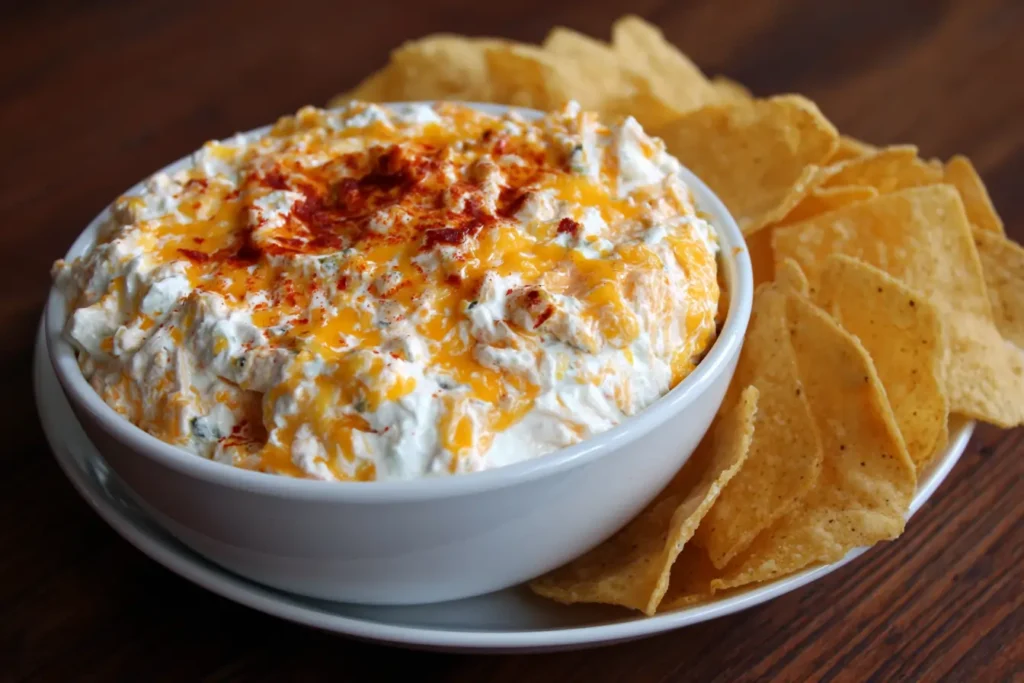 Salsa FireCracker Dip with Tortilla Chips