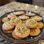 Salted Honey Pistachio Cookies finished dish for recipe card