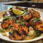 Vietnamese Lemongrass Chicken finished dish for recipe card