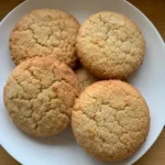 Almond Flour Cookies arranged on a plate for the recipe card photo