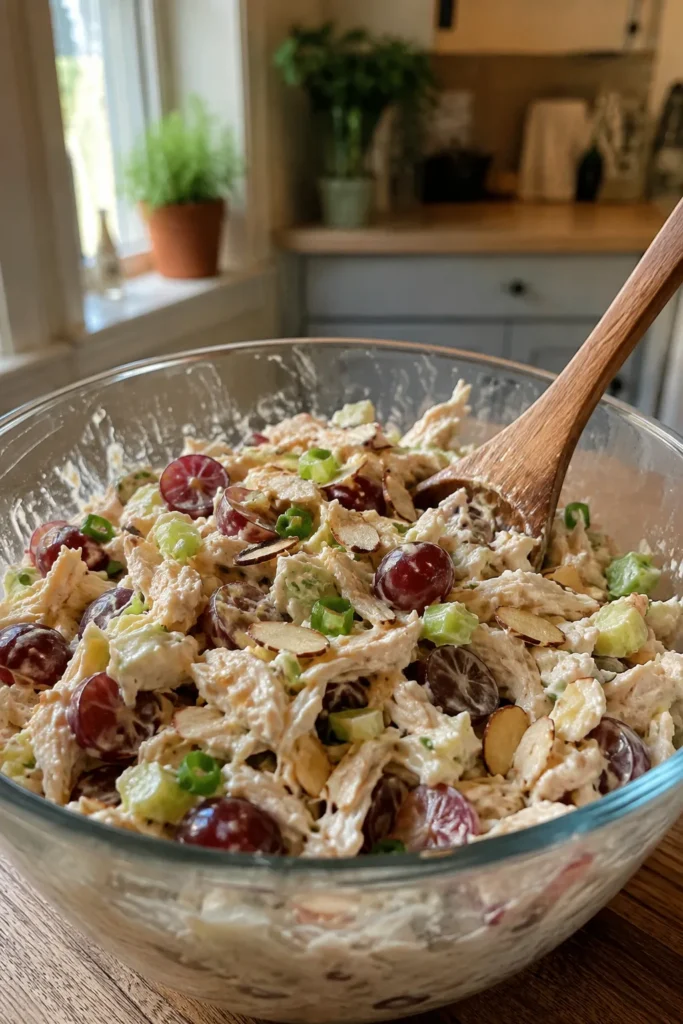 Easy Chicken Salad with Grapes and Almonds recipe