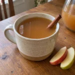 Square recipe card photo of warm Homemade Apple Cider